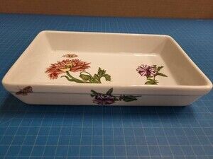 BIA Porcelain Dish Floral Design Serving Tray Decorative Kitchenware Rectangle